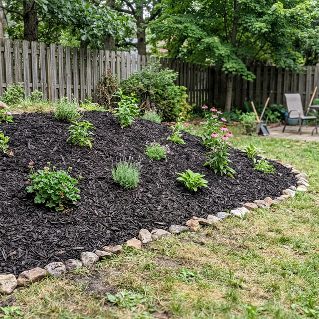 Pakalniņi ar mulču